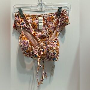 Cupshe Floral Bikini- Pink and Yellow Sz Small